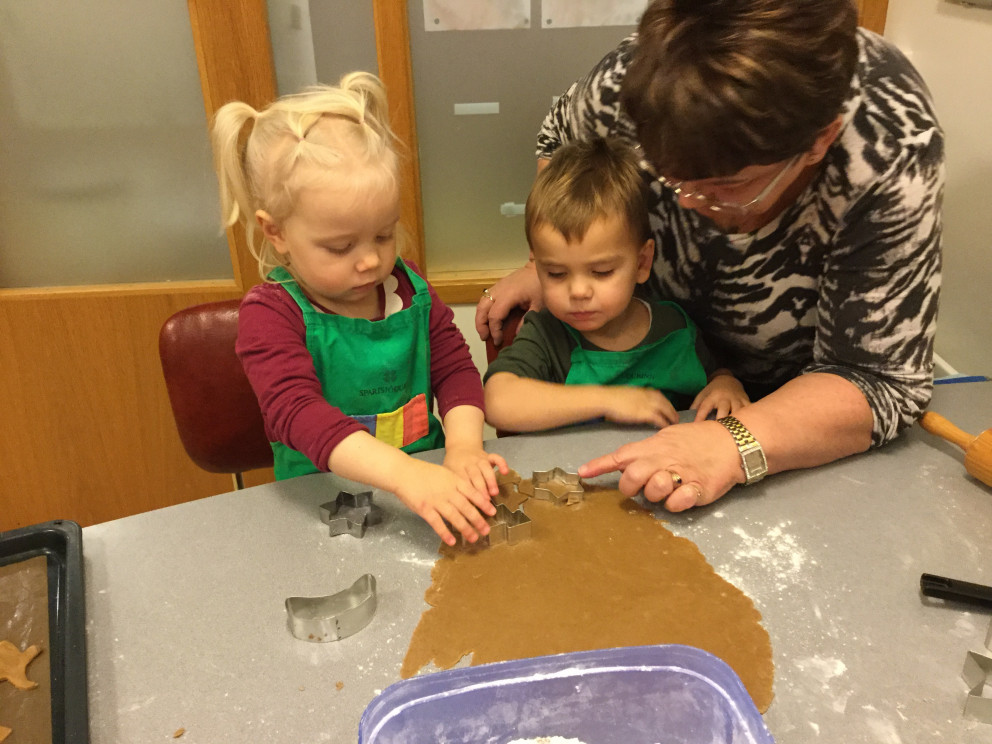 Þegar piparkökur bakast:)