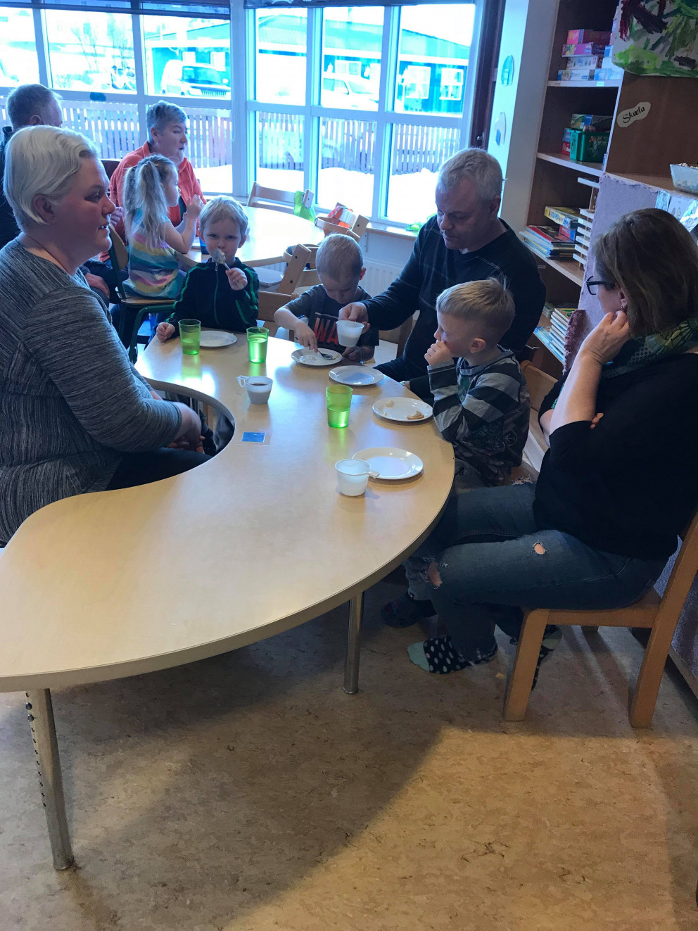 Ömmu og afa kaffi í dag