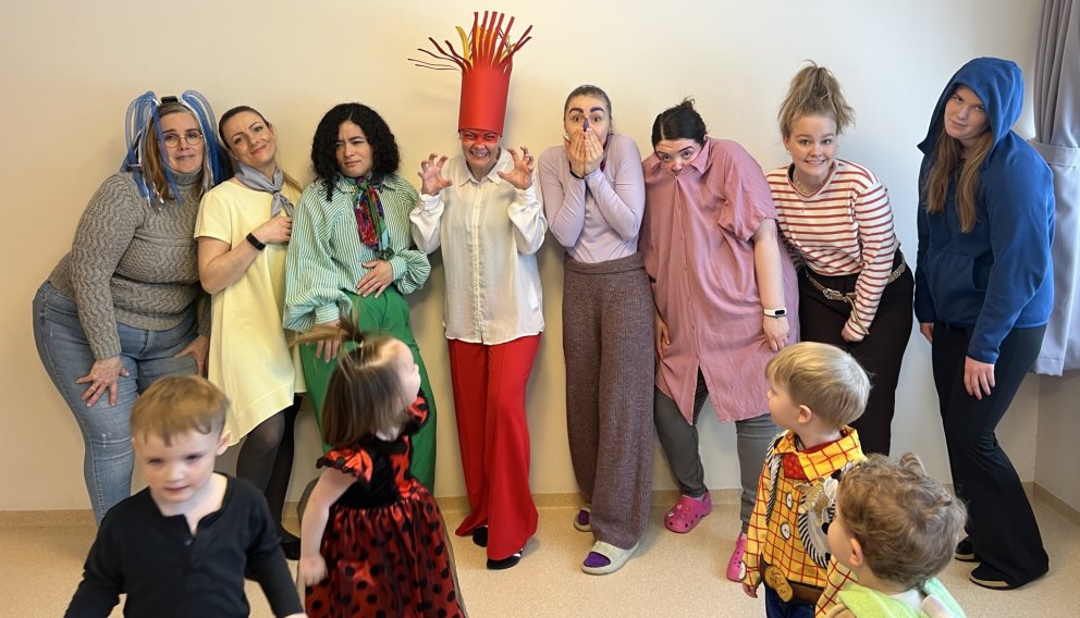 það var mikið fjör á öskudaginn 5. mars.