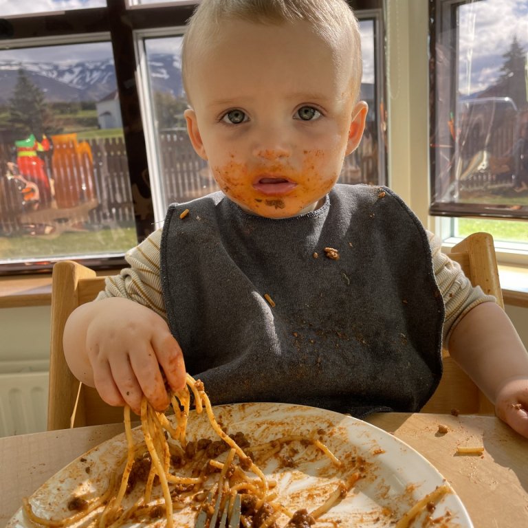 Allur matur á að fara upp í munn og ofan í maga.....