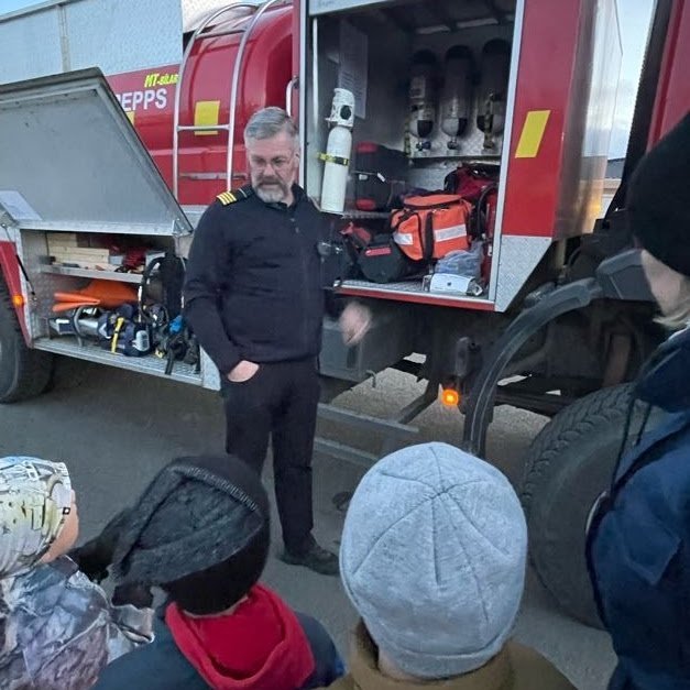 Heimsókn frá slökkviliðinu